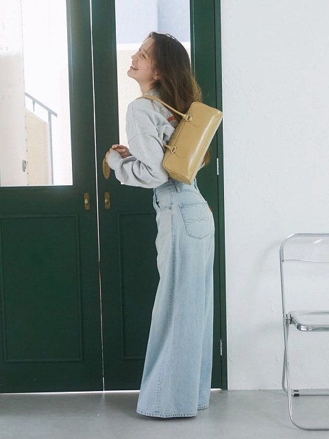 SALE50%OFF】Ungrid アングリッド ハイウエストルーズデニム  