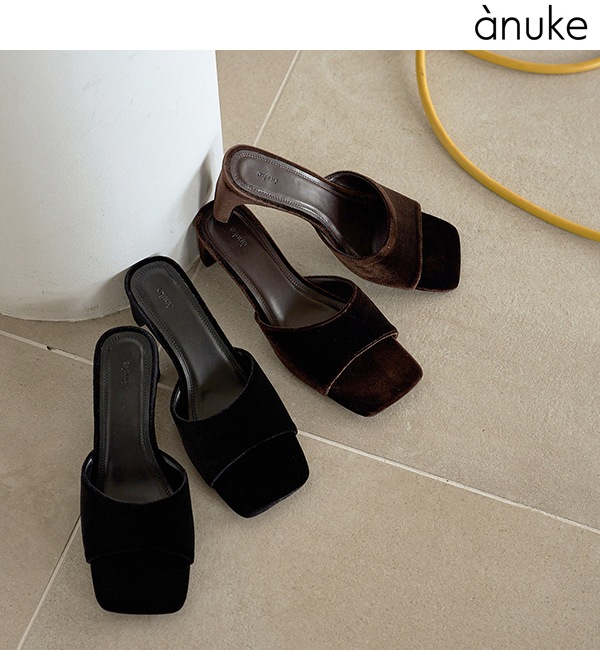 anuke ����̡���  Squaretoe Velour Mule 62611027  /����󥻥������Բľ��� �������ˤ�15���ޤ�¨��ȯ��(���˰ʳ�)��