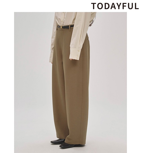 SALE30%OFF】TODAYFUL トゥデイフル Wide Cocoon Trousers 12520722