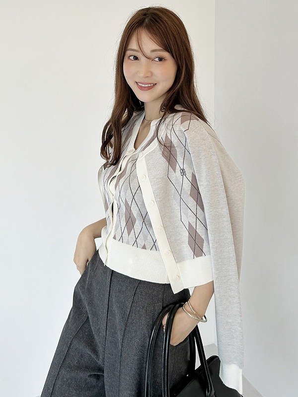 SOLD OUT】【期間限定10%OFF】SNIDEL スナイデル アーガイル