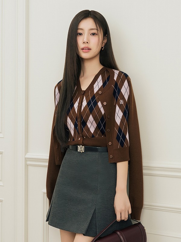 snidel アーガイルニットアンサンブル　完売 アーガイルニットアンサンブル(ニット)｜トップス｜SNIDEL(スナイデル