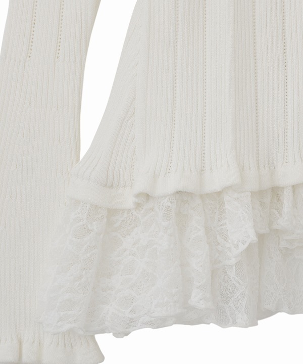 COCODEAL レースドッキングニット　オフ レースドッキングニット｜PETAL ONLINE（ペタルオンライン）