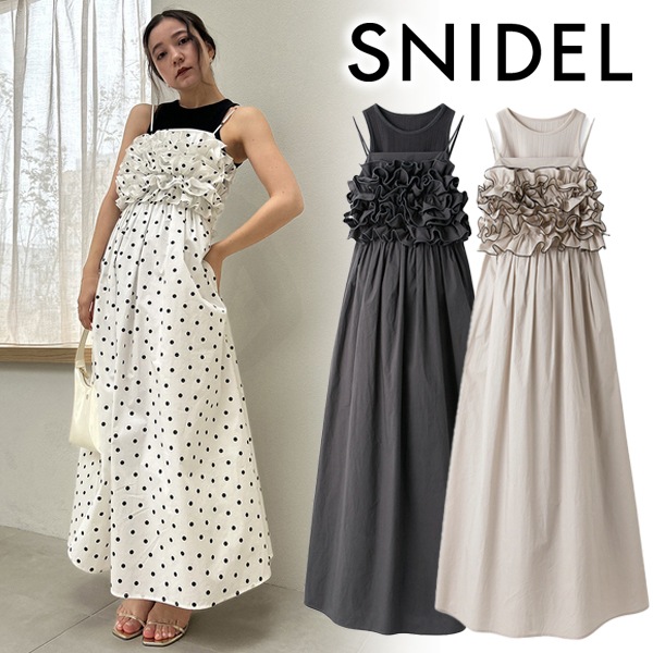 SOLD OUT】【期間限定12%OFF】SNIDEL スナイデル タンクセットフリル 