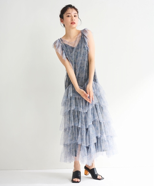 ★ ワンピース　charcoal 新品　フォロー割-200円 セール】 【2WAY】ビスチェニットキャミ ワンピース （ミニ丈