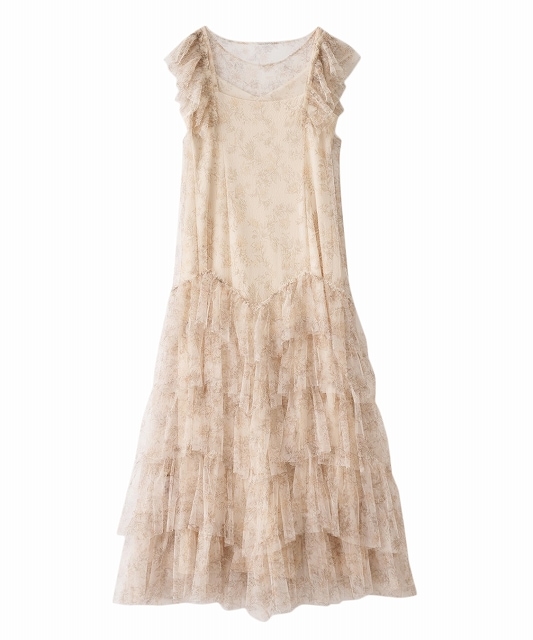 （ねねん様お取り置き希望）cocodeal ココディール　チュールワンピース ココディール (セール50%OFF) COCODEAL / チュールキャミフレア