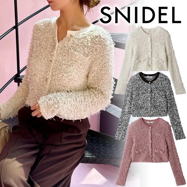 SALE50%OFF】SNIDEL スナイデル ミックスツイードライクニット
