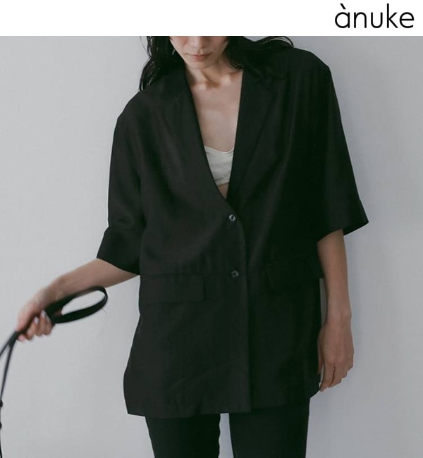 ��5���ָ���10%OFF 5/18(��)�ޤǡ�anuke ����̡���  Sheer Halfsleeve Jacket 62610106  /����󥻥������Բľ��� �������ˤ�15���ޤ�¨��ȯ��(���˰ʳ�)��