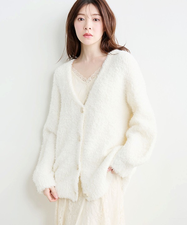 COCODEAL ココディール ニットカーデ×レースキャミワンピース 76115001