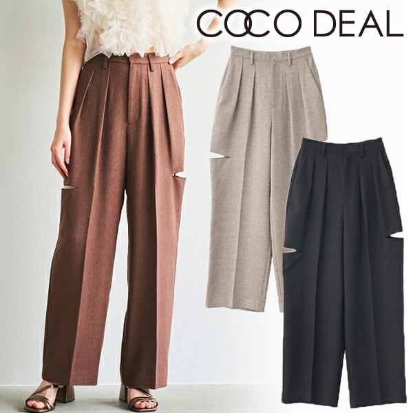 SALE70%OFF】COCODEAL ココディール ツイード調サイドスリット