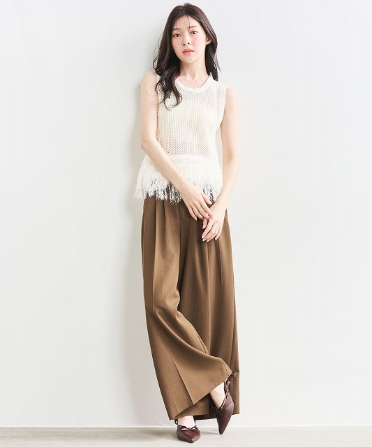 SALE30%OFF】COCODEAL ココディール 3タックワイドパンツ 75516106