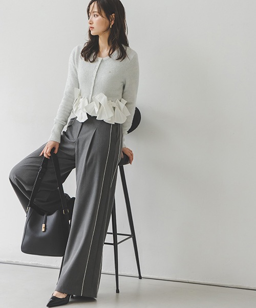 SNIDEL スナイデル新品タグ付リボンモチーフカーディガン完売品 SOLD OUT】【期間限定10%OFF】SNIDEL スナイデル リボンモチーフ