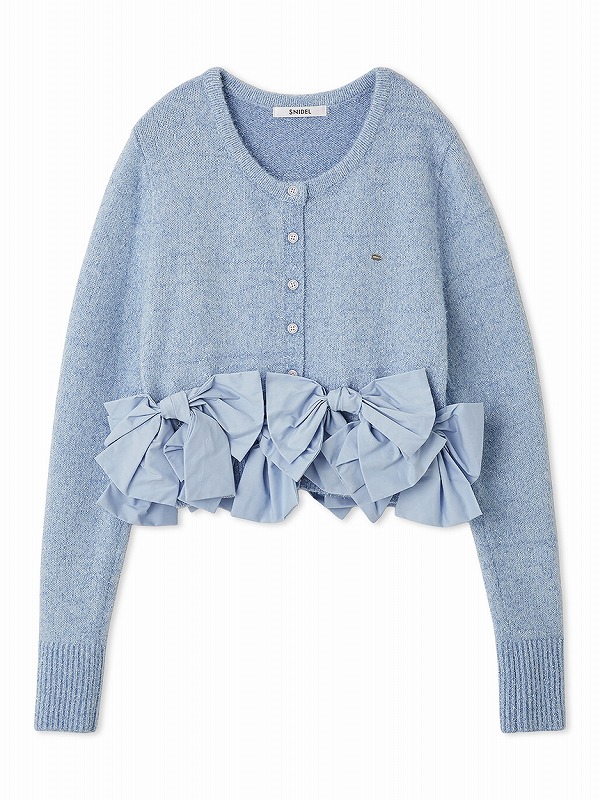 SNIDELニット セーター リボンモチーフカーディガン レディース SNIDEL（スナイデル） ニット セーター リボンモチーフカーディガン