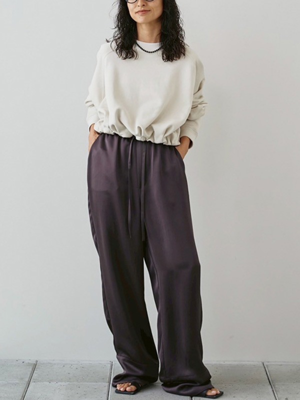 ��ͽ���ʡ�TODAYFUL �ȥ��ǥ��ե�  Satin Easy Pants 12610704 3������4��������ͽ�� /����󥻥������Բľ���