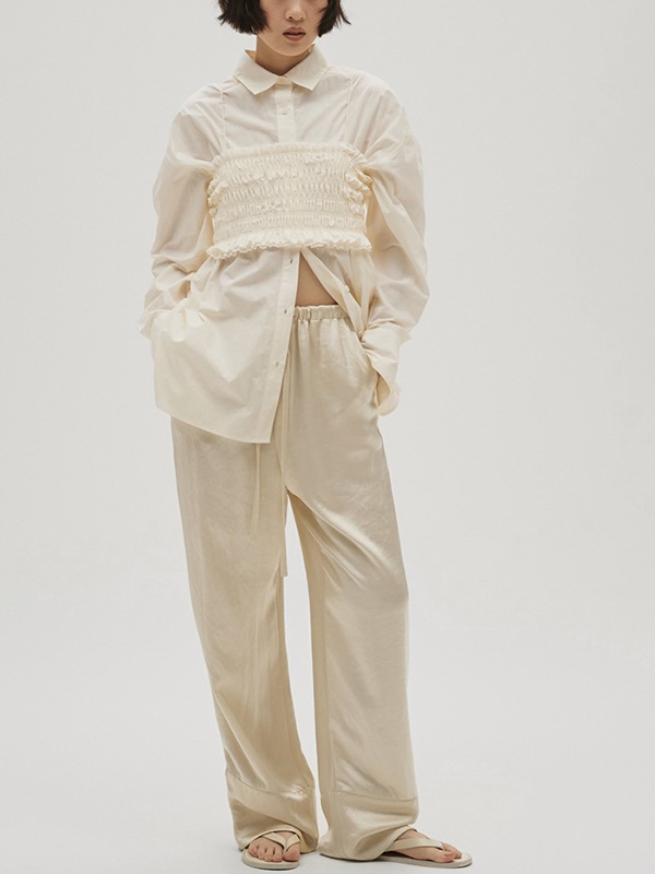 ��ͽ���ʡ�TODAYFUL �ȥ��ǥ��ե�  Satin Easy Pants 12610704 3������4��������ͽ�� /����󥻥������Բľ���