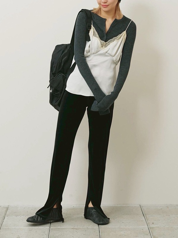 ��ͽ���ʡ�TODAYFUL �ȥ��ǥ��ե�  Velour Slit Leggings 12620703 8������9��������ͽ�� /����󥻥������Բľ���