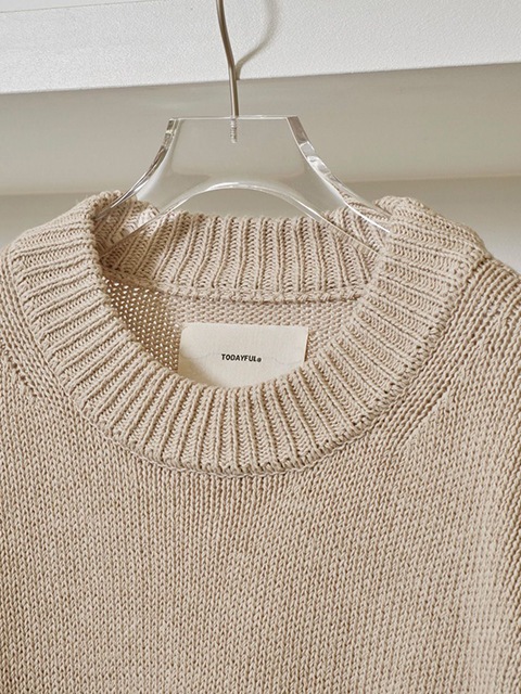 SOLD OUT】TODAYFUL トゥデイフル Roundhem Linen Knit 12510504