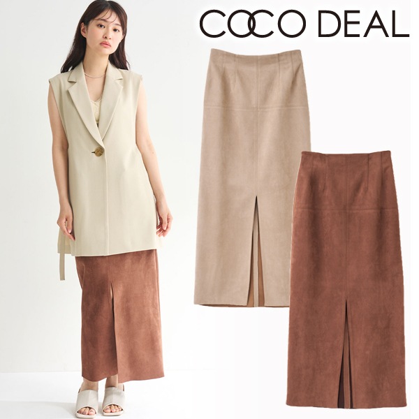 SALE60%OFF】COCODEAL ココディール スエードタイトスカート 75517102 SALE60%OFF】COCODEAL ココディール スエードタイトスカート 75517102
