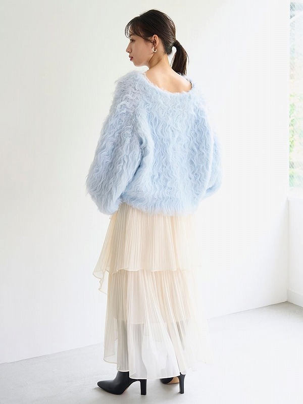 新品 SNIDEL フラワーモチーフカーディガン ライトブルー 新品 SNIDEL フラワーモチーフカーディガン ライトブルー SNIDEL 20