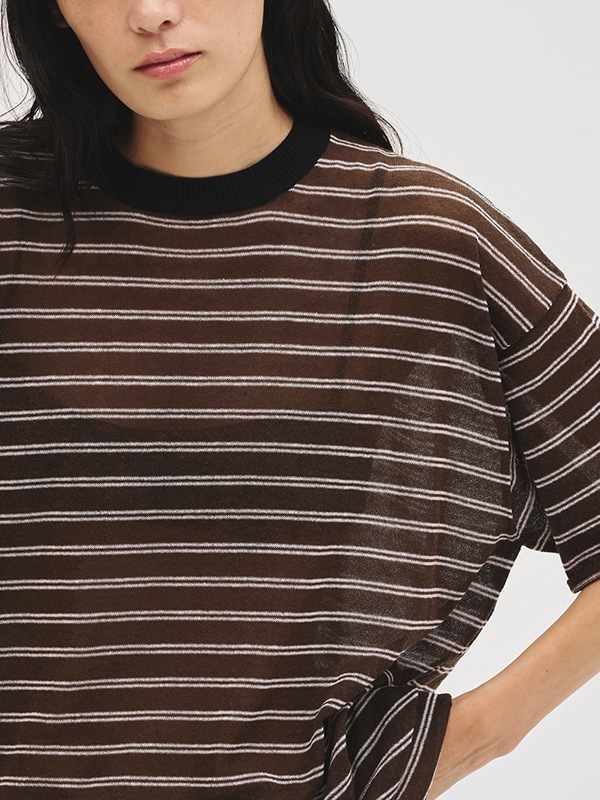 �ڴ��ָ���ݥ����5%��10/18(��)23:59�ޤǡۡ�ͽ���ʡ�TODAYFUL �ȥ��ǥ��ե�  Border Halfsleeve Knit 12710526 4�����5��������ͽ�� /����󥻥������Բľ���