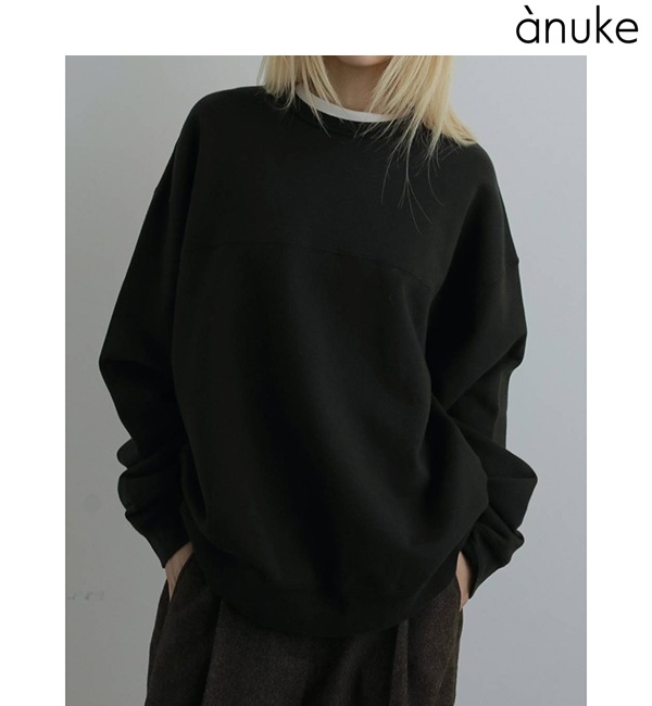 anuke アンヌーク Sandwashed Over Sweat 62520604 /キャンセル返品