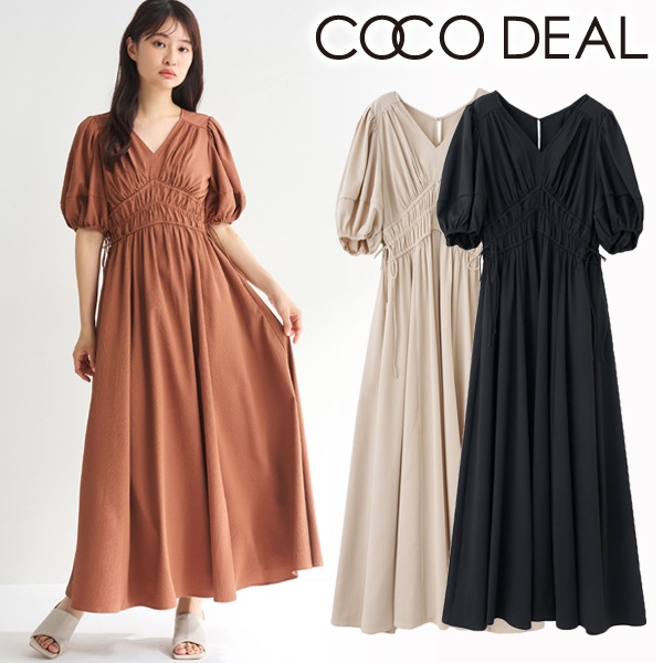 SOLD OUT】COCODEAL ココディール ギャザードロストワンピース