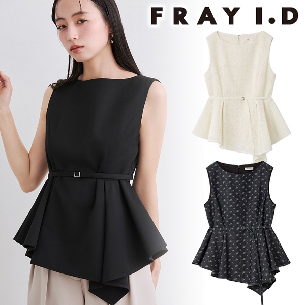 フレイアイディー　チュニックブラウス アシメペプラムチュニック(ブラウス)｜トップス｜FRAY I.D（フレイ