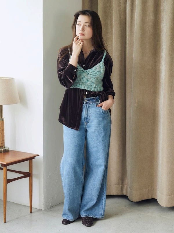 �ں����١ۡڴ��ָ���10%OFF��Ungrid ���󥰥�å�  Levis���� CINCH WIDE LEG REMAKE DENIM 112652480001  /����󥻥������Բľ��� 