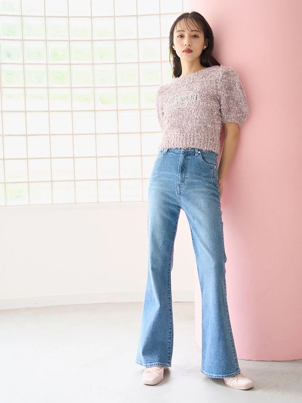 SNIDEL【STYLEUPPANTS】ハイウエストフレア STYLEUPPANTS】ハイウエストフレア(ロングパンツ)｜パンツ｜SNIDEL