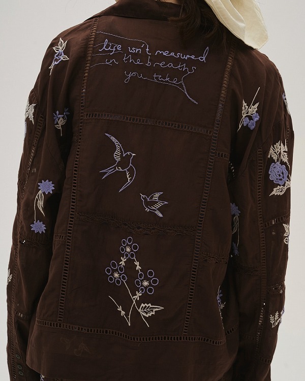 TODAYFUL �ȥ��ǥ��ե�  Embroidery Patchwork Shirts 12610428  /����󥻥������Բľ��� �������ˤ�15���ޤ�¨��ȯ��(���˰ʳ�)��