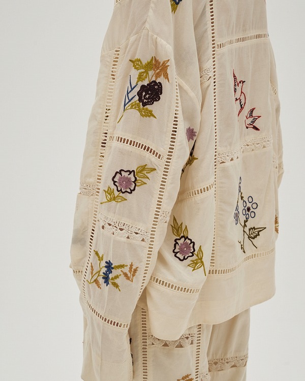 TODAYFUL �ȥ��ǥ��ե�  Embroidery Patchwork Shirts 12610428  /����󥻥������Բľ��� �������ˤ�15���ޤ�¨��ȯ��(���˰ʳ�)��