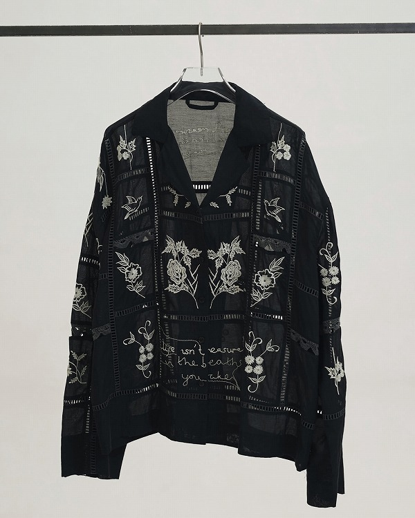 TODAYFUL �ȥ��ǥ��ե�  Embroidery Patchwork Shirts 12610428  /����󥻥������Բľ��� �������ˤ�15���ޤ�¨��ȯ��(���˰ʳ�)��