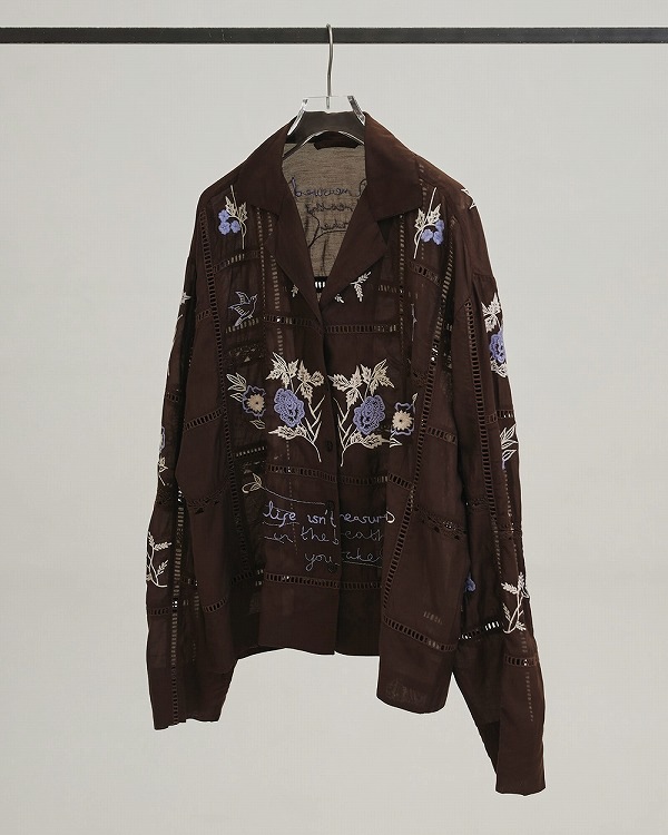 TODAYFUL �ȥ��ǥ��ե�  Embroidery Patchwork Shirts 12610428  /����󥻥������Բľ��� �������ˤ�15���ޤ�¨��ȯ��(���˰ʳ�)��