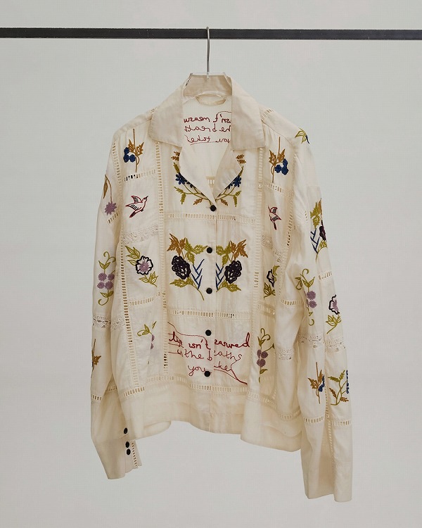 TODAYFUL �ȥ��ǥ��ե�  Embroidery Patchwork Shirts 12610428  /����󥻥������Բľ��� �������ˤ�15���ޤ�¨��ȯ��(���˰ʳ�)��