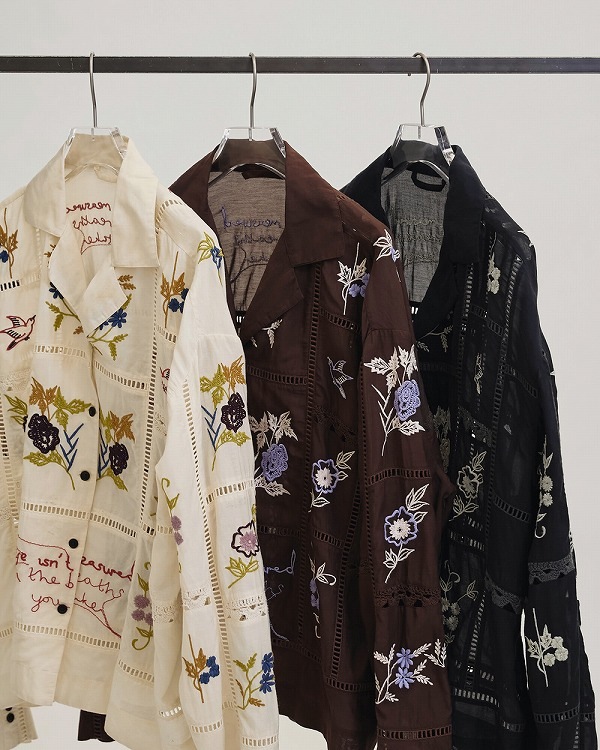 TODAYFUL �ȥ��ǥ��ե�  Embroidery Patchwork Shirts 12610428  /����󥻥������Բľ��� �������ˤ�15���ޤ�¨��ȯ��(���˰ʳ�)��