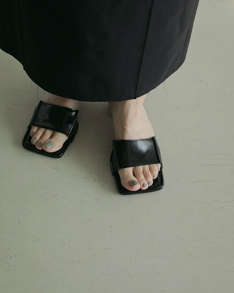 SALE30%OFFanuke ̡  Square Ecoleather Sandals 62511005  /󥻥Բľʡˤ15ޤ¨ȯ(˰ʳ)