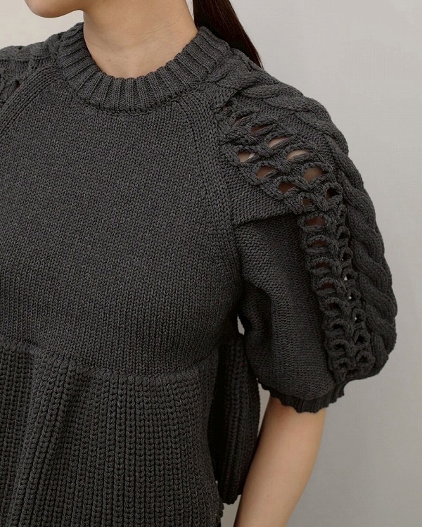 SOLD OUT】【予約商品】TODAYFUL トゥデイフル Puffsleeve Knit Tops