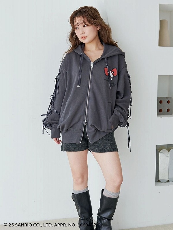 SALE30%OFF】SNIDEL スナイデル 【HELLO KITTY】レースアップパーカー