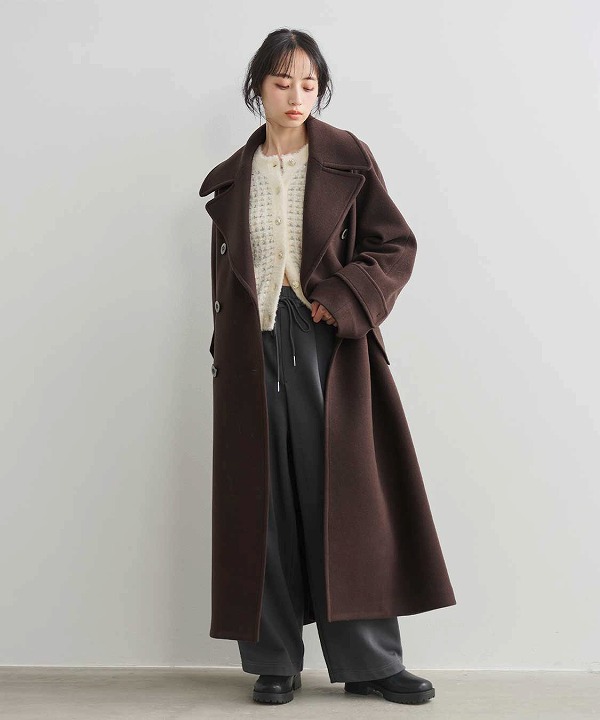 予約商品】COCODEAL ココディール ロングウールトレンチコート