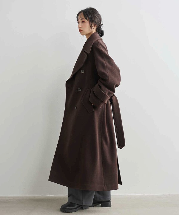 予約商品】COCODEAL ココディール ロングウールトレンチコート