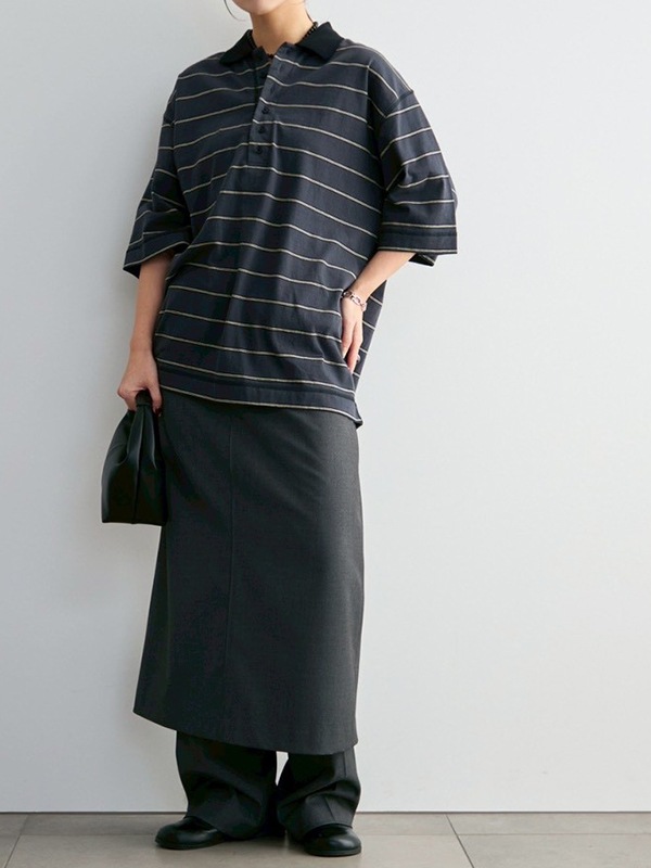 anuke ����̡���  Border Loose Polotops 62620613  /����󥻥������Բľ��� �������ˤ�15���ޤ�¨��ȯ��(���˰ʳ�)��