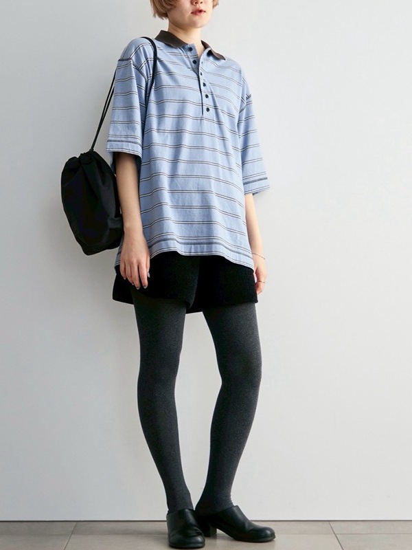 anuke ����̡���  Border Loose Polotops 62620613  /����󥻥������Բľ��� �������ˤ�15���ޤ�¨��ȯ��(���˰ʳ�)��