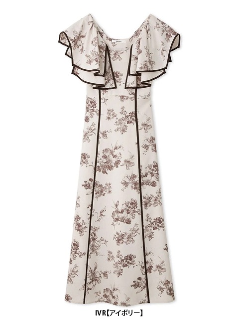 スナイデル プリーツカラープリントワンピース めでたし 