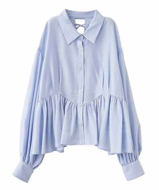 SALE20%OFF】COCODEAL ココディール ギャザーペプラムシャツ 75518144