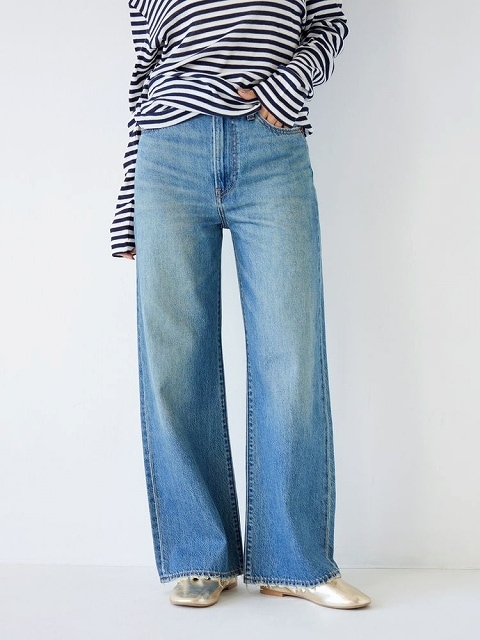 Ungrid Ｌevi's別注RIBCAGE ＷIDE LEGデニム25インチ 期間限定10%OFF】Ungrid アングリッド Levi's別注 RIBCAGE WIDE LEG