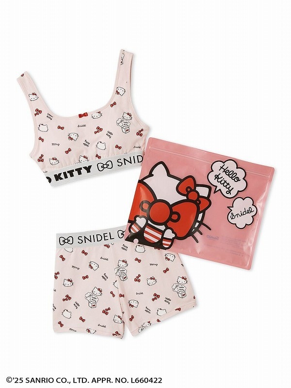 SNIDEL ハローキティ インナーセット　M ピンク 期間限定10%OFF】SNIDEL スナイデル 【HELLO KITTY】インナーセット