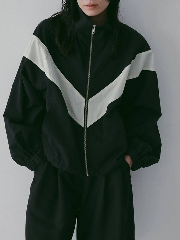 anuke Nylon Track Blouzon チャコールグレー anuke Nylon Track Blouson（ナイロンジャケット）｜BOICE FROM