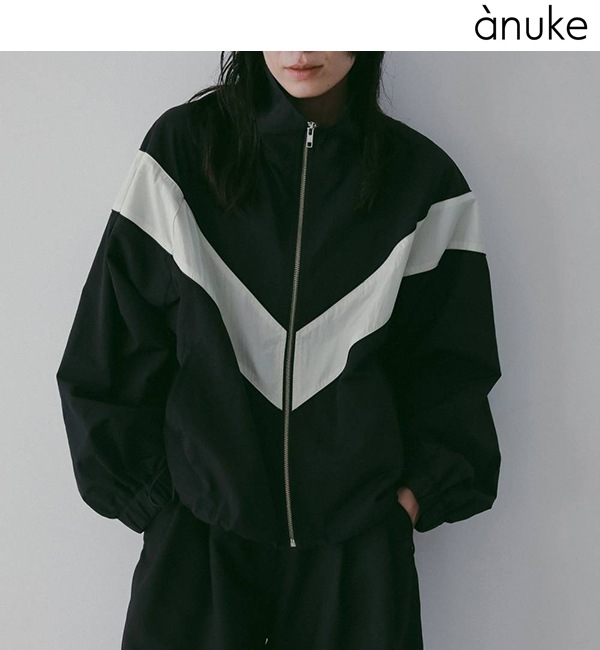 追加生産決定】【予約商品】anuke アンヌーク Nylon Track Blouzon