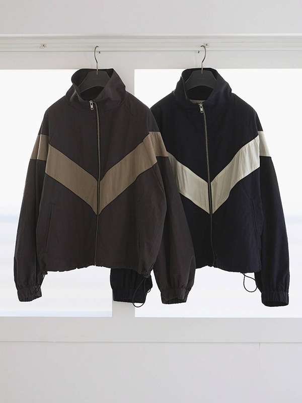 anuke Nylon Track Blouzon ネイビー SouthOrange | . 【anuke】 Nylon Track Blouzon  | Instagram