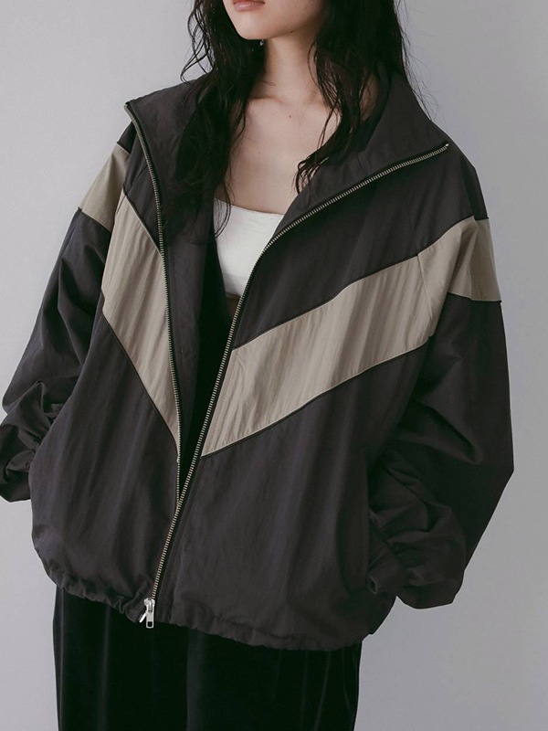 追加生産決定】【予約商品】anuke アンヌーク Nylon Track Blouzon