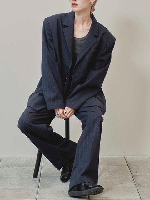 todayful ✴︎ stripe over jacket size 38 TODAYFUL トゥデイフル Stripe Over Jacket 12510101